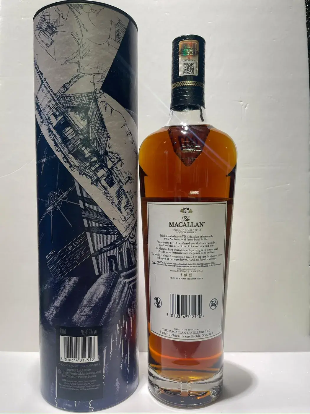 The Macallan James Bond 60th Anniversary Decade VI 43.7 abv NV (1 BT 70cl) — Macallan, Scotland — view 2
