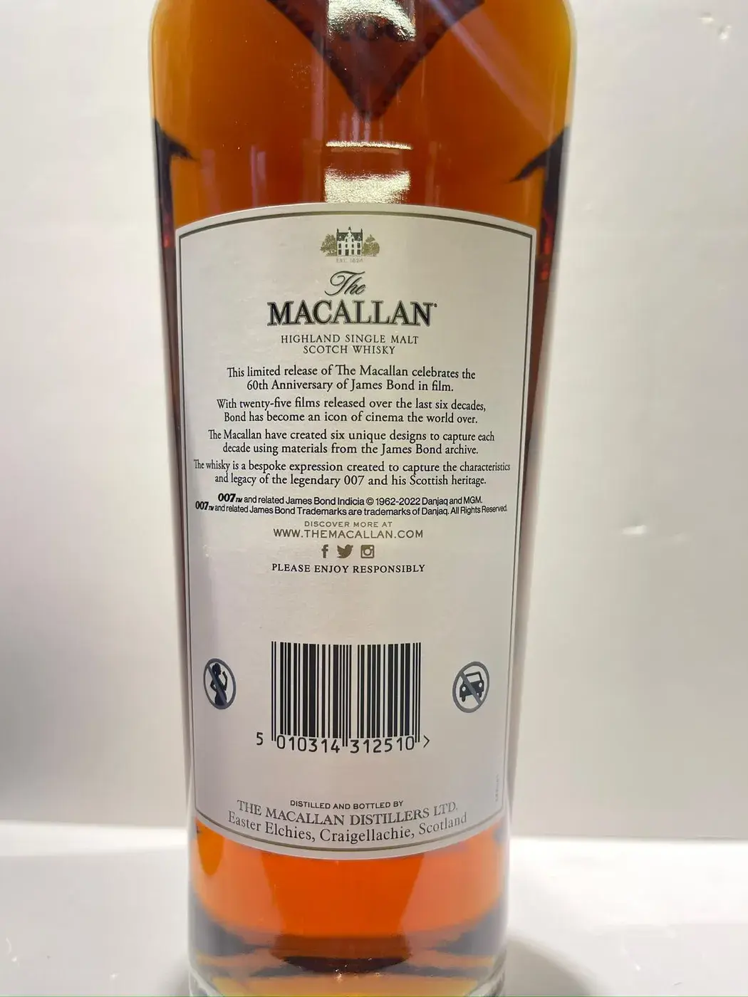 The Macallan James Bond 60th Anniversary Decade VI 43.7 abv NV (1 BT 70cl) — Macallan, Scotland — view 6