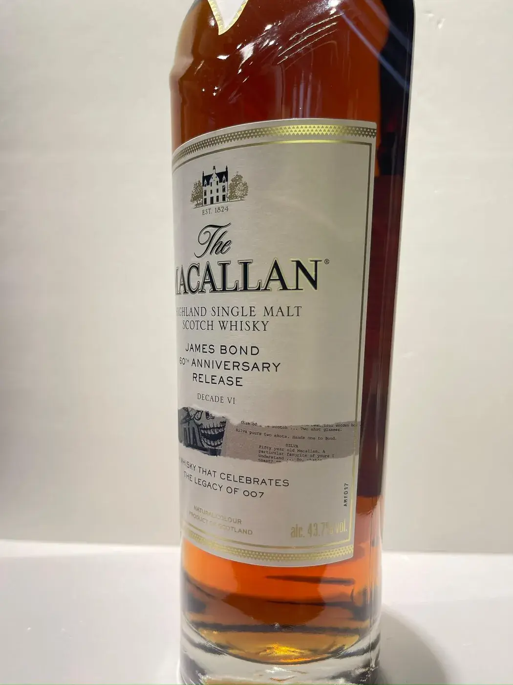 The Macallan James Bond 60th Anniversary Decade VI 43.7 abv NV (1 BT 70cl) — Macallan, Scotland — view 7